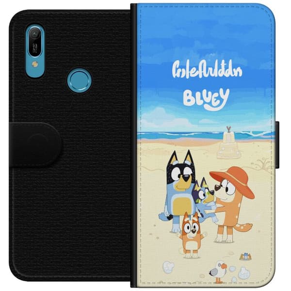 Kompatibel Tegnebogsetui til Huawei Y6 (2019) Bluey
