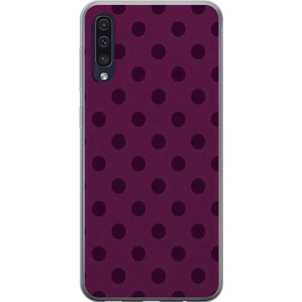 Kompatibelt Mobildeksel til Samsung Galaxy A50 Plommeprikker