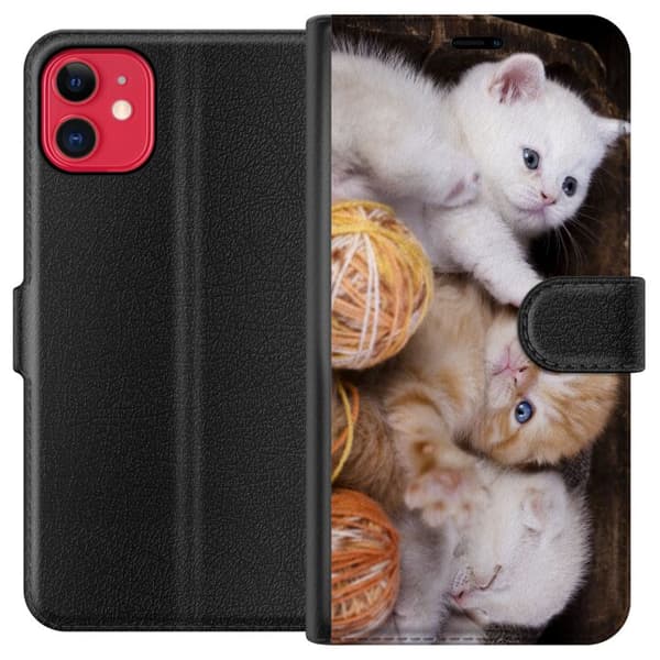 Kompatibel Tegnebogsetui til Apple iPhone 11 Katte