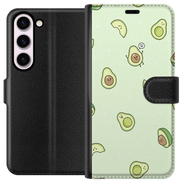 Kompatibel Tegnebogsetui til Samsung Galaxy S23 Avocado Mønster
