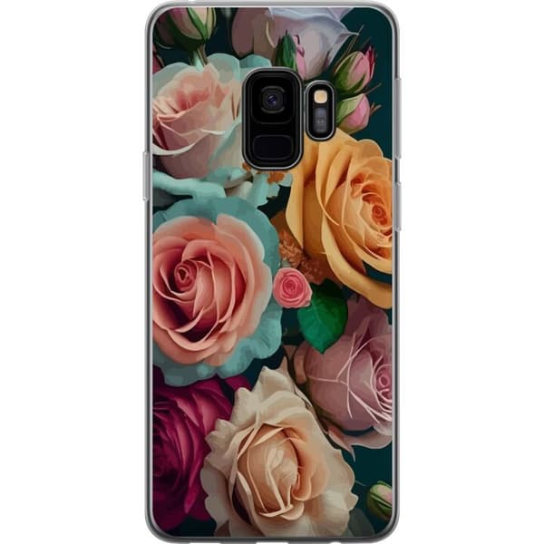 Kompatibelt Mobildeksel til Samsung Galaxy S9 Färgglada rosor