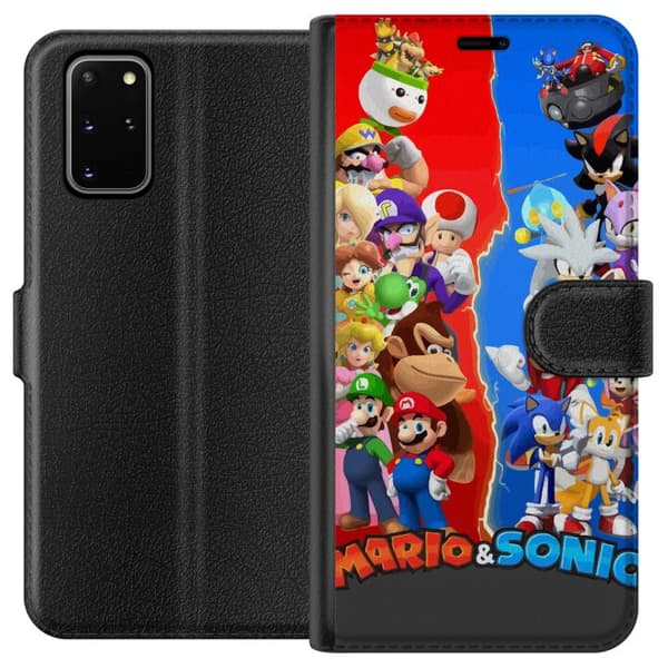 Kompatibelt Plånboksfodral till Samsung Galaxy S20+ Super Mario