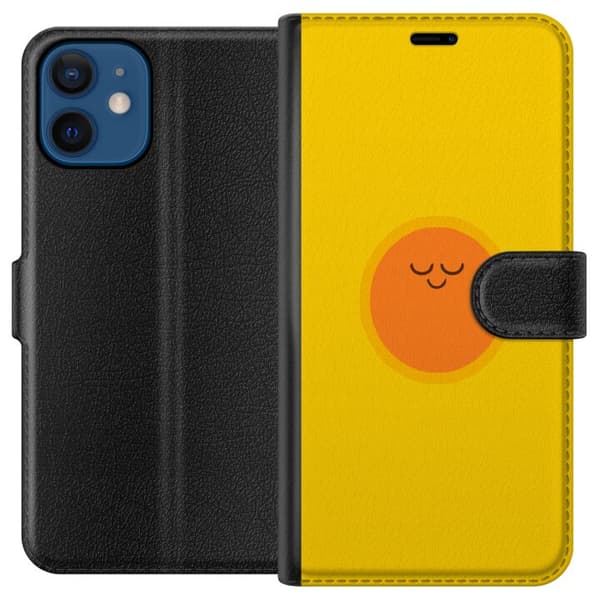 Kompatibelt Plånboksfodral till Apple iPhone 12 mini Sovande solfigur