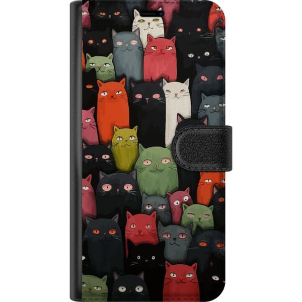 Kompatibelt Plånboksfodral till Apple iPhone 13 mini Katter
