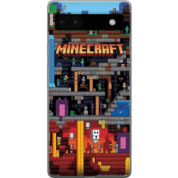 Kompatibelt Mobilskal till Google Pixel 6a Minecraft