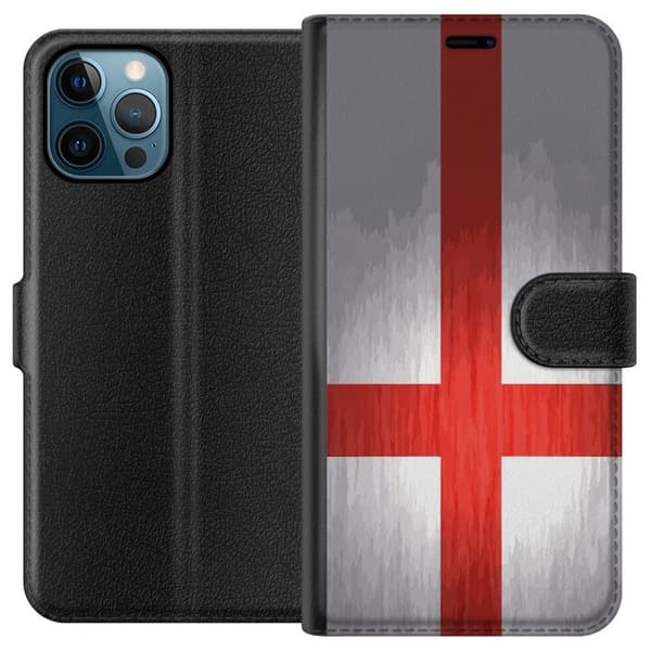 Kompatibelt Plånboksfodral till Apple iPhone 12 Pro Max Englands flagga