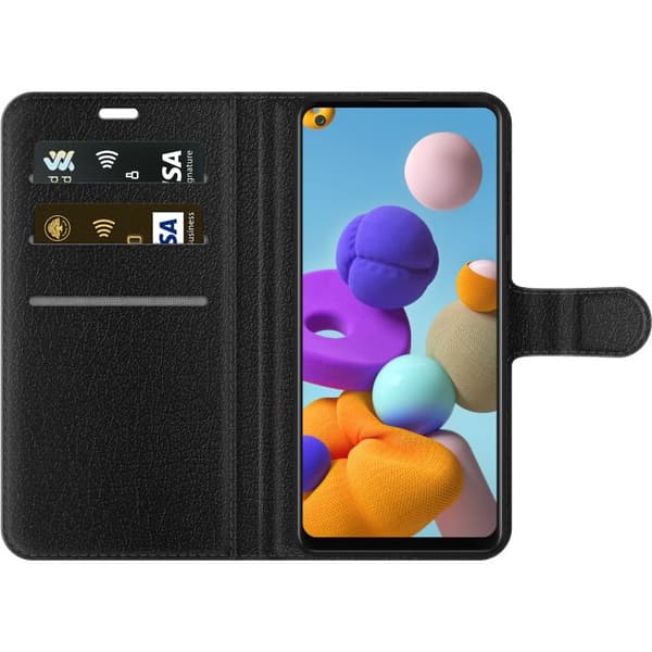 Kompatibel Tegnebogsetui til Samsung Galaxy A21s logo