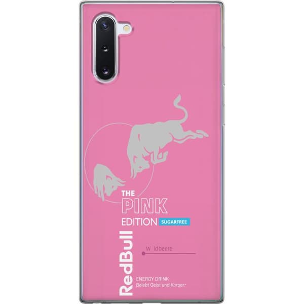 Kompatibelt Mobildeksel til Samsung Galaxy Note10 Moderne rosa energidrikksdesign