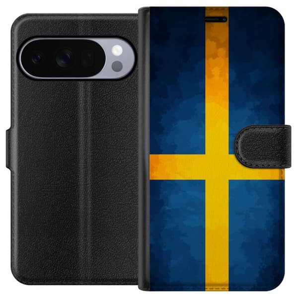 Kompatibelt Plånboksfodral till Google Pixel 11 Pro XL Svenska flaggan