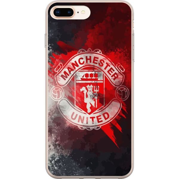 Kompatibelt Mobildeksel til Apple iPhone 8 Plus Manchester United