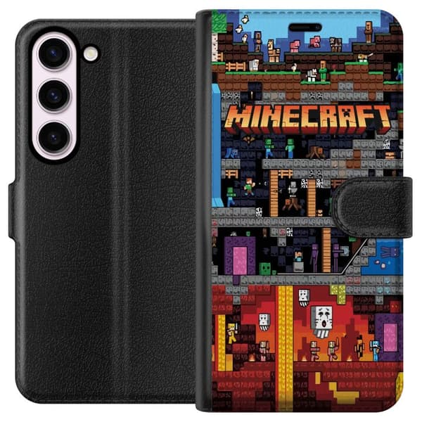 Kompatibelt Lommeboketui til Samsung Galaxy S23 Minecraft