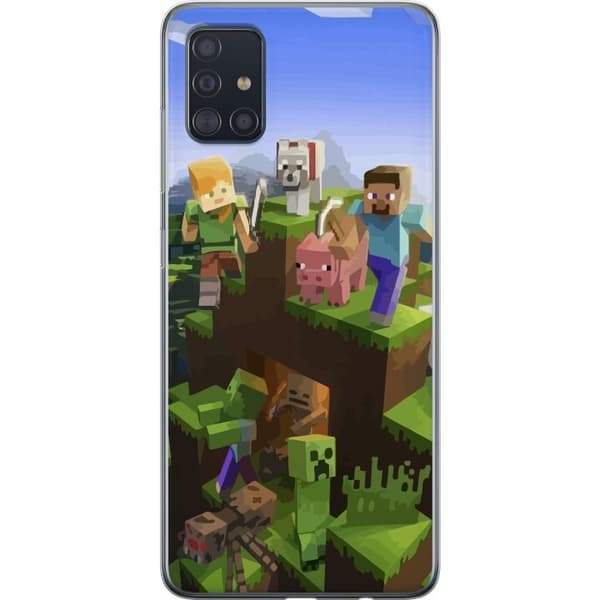 Kompatibelt Mobildeksel til Samsung Galaxy A51 MineCraft