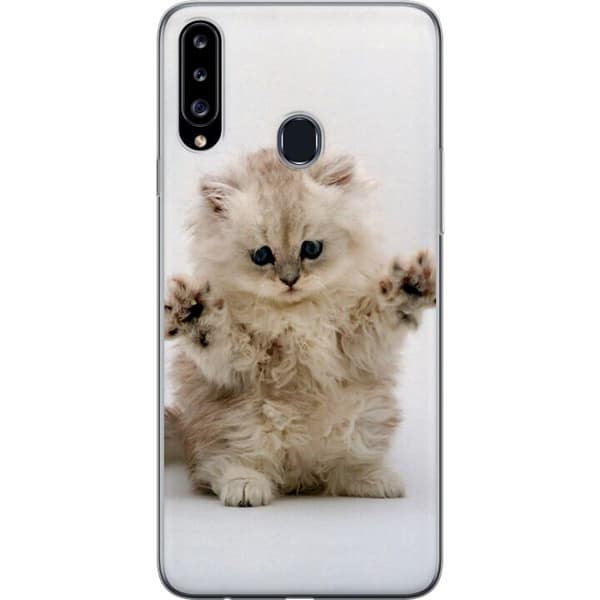 Kompatibelt Mobilskal till Samsung Galaxy A20s Katt