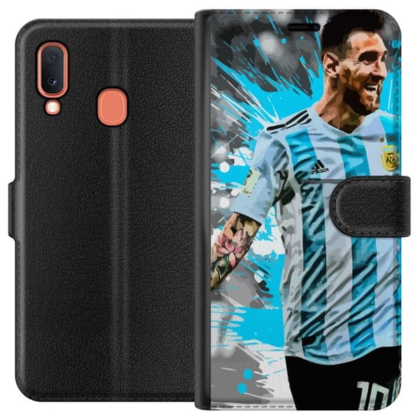 Kompatibelt Lommeboketui til Samsung Galaxy A20e Lionel Messi