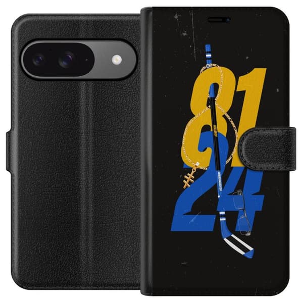 Kompatibelt Lommeboketui til Google Pixel 9 Hockeynummer med klubba