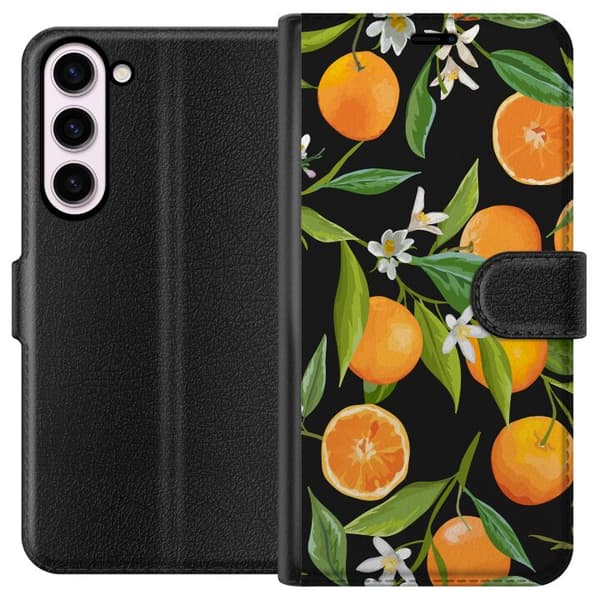 Kompatibel Tegnebogsetui til Samsung Galaxy S23+ Appelsinjuice
