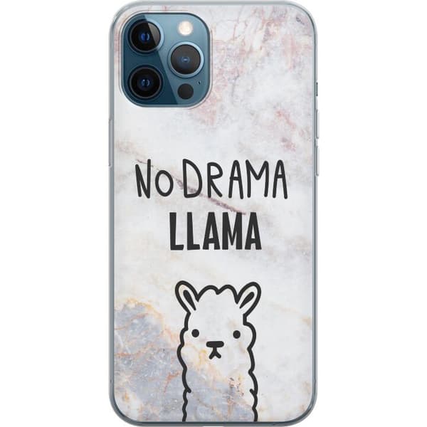 Kompatibelt Mobilskal till Apple iPhone 12 Pro Llama Marble