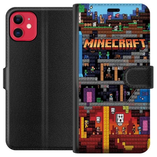 Kompatibelt Plånboksfodral till Apple iPhone 11 Minecraft