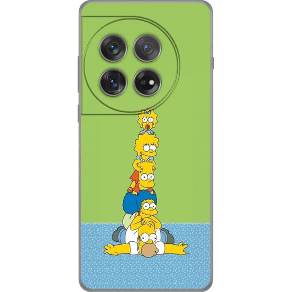 Kompatibelt Mobildeksel til OnePlus 12 Simpsonfamiljen staplad