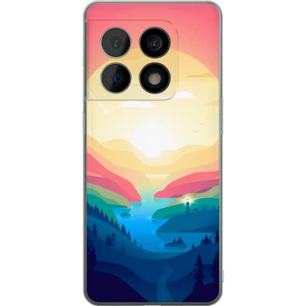 Kompatibelt Mobilskal till OnePlus 10 Pro Pink Horizon