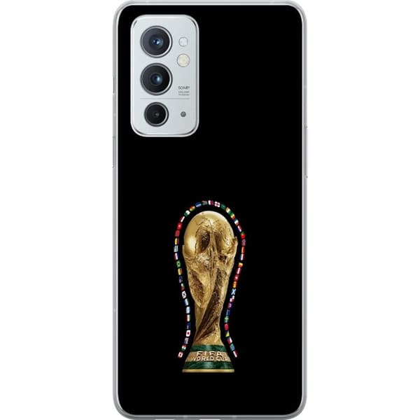Kompatibelt Mobildeksel til OnePlus 9RT 5G VM-trofé med internasjonale flagg og fotballtema
