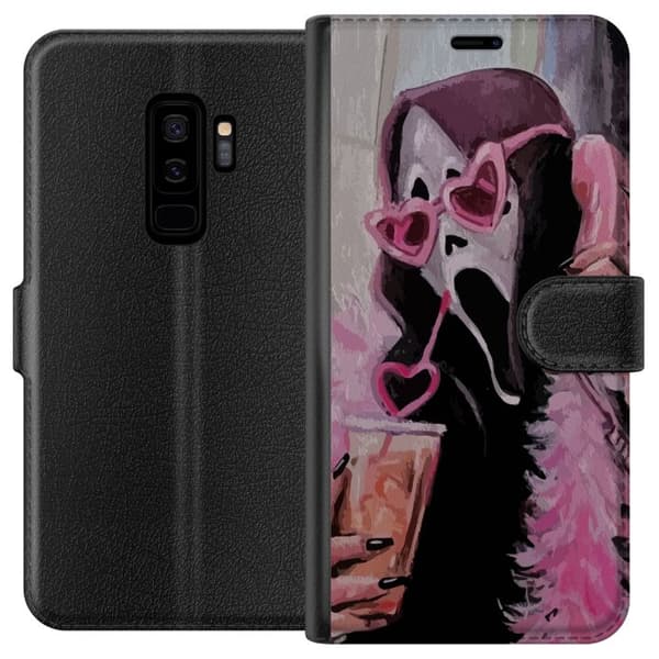 Kompatibelt Plånboksfodral till Samsung Galaxy S9+ Ghostface