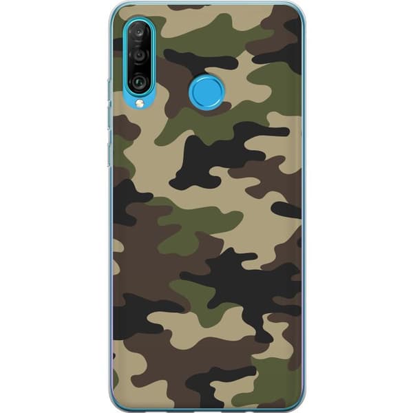Kompatibelt Mobilskal till Huawei P30 lite Militär