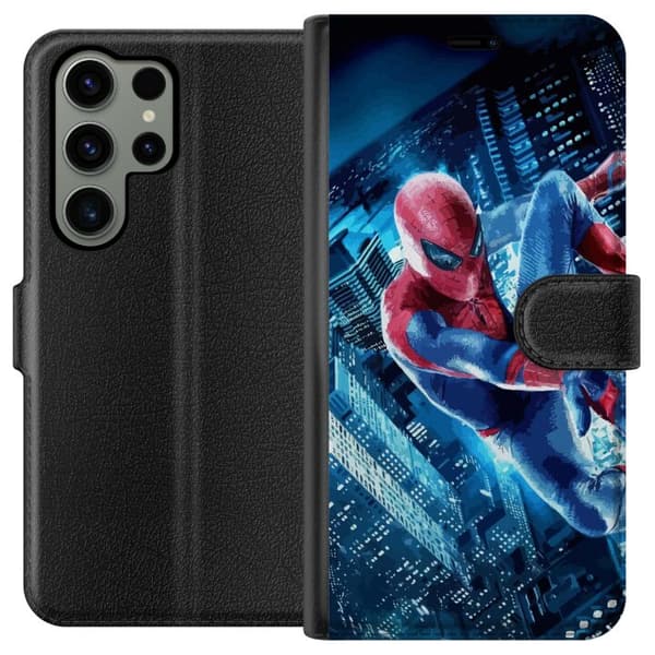 Kompatibel Tegnebogsetui til Samsung Galaxy S23 Ultra Spiderman