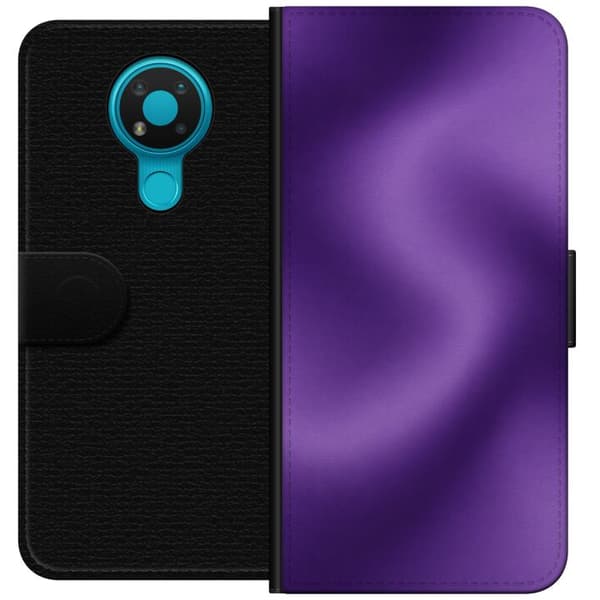 Kompatibelt Lommeboketui til Nokia 3.4 Lilla bevegelse