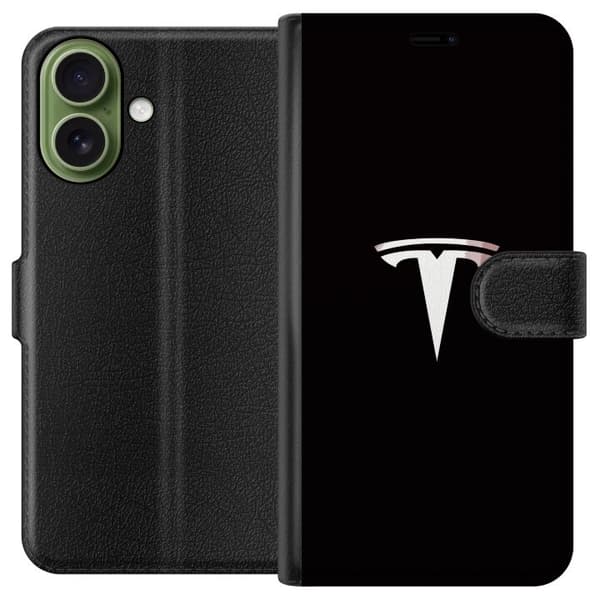 Kompatibel Tegnebogsetui til Apple iPhone 17 Tesla