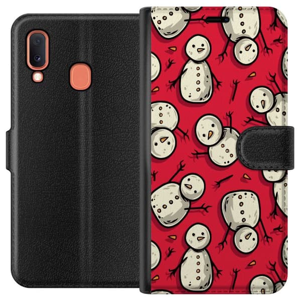 Kompatibelt Plånboksfodral till Samsung Galaxy A20e God Jul