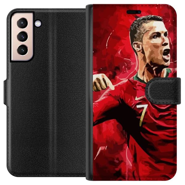 Kompatibel Tegnebogsetui til Samsung Galaxy S21 Ronaldo