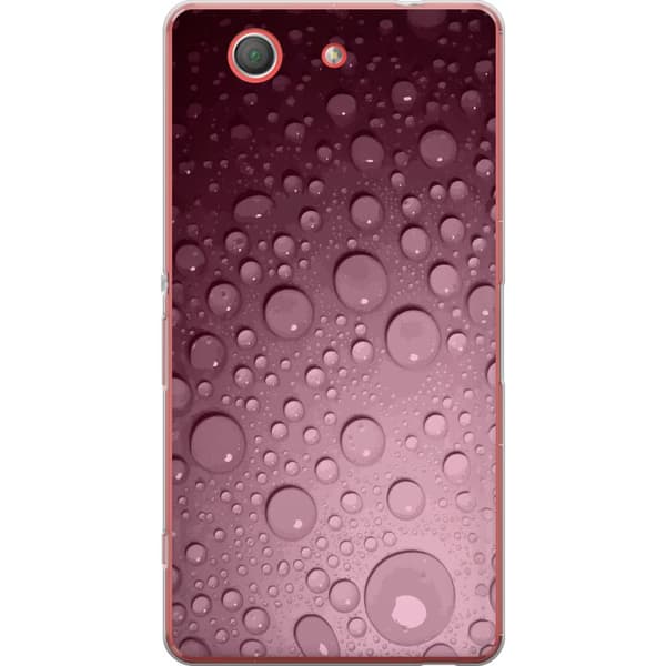 Kompatibelt Mobildeksel til Sony Xperia Z3 Compact Rosa vattendroppar