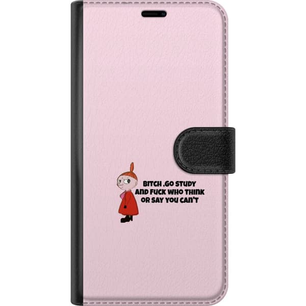 Kompatibelt Lommeboketui til Apple iPhone 17 Go Study rosa citatmotiv