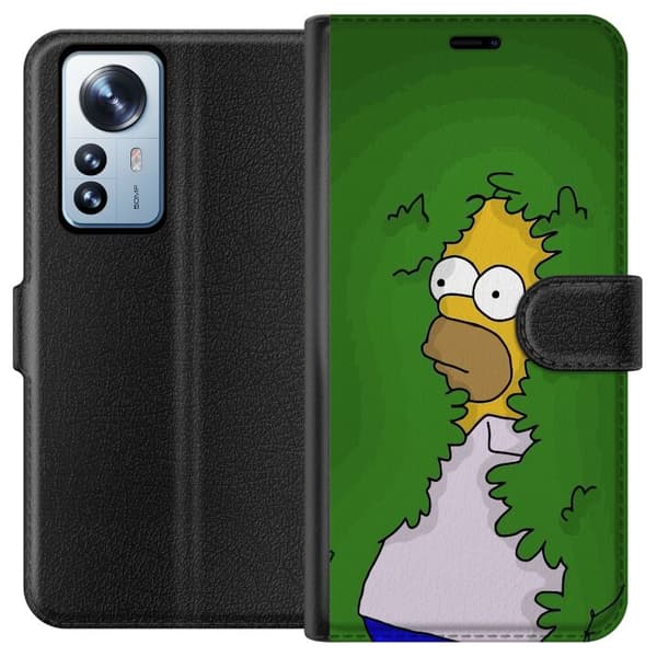Kompatibel Tegnebogsetui til Xiaomi 12 Pro Homer Simpson