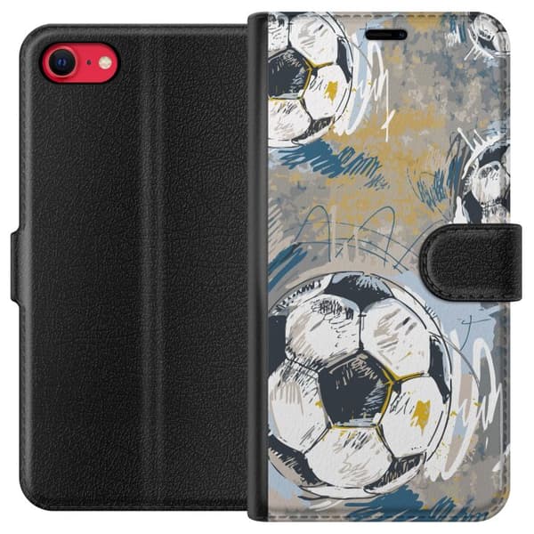 Kompatibelt Plånboksfodral till Apple iPhone 7 Fotboll