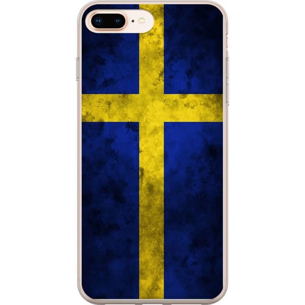 Kompatibel Mobilcover til Apple iPhone 8 Plus Sverige Flag