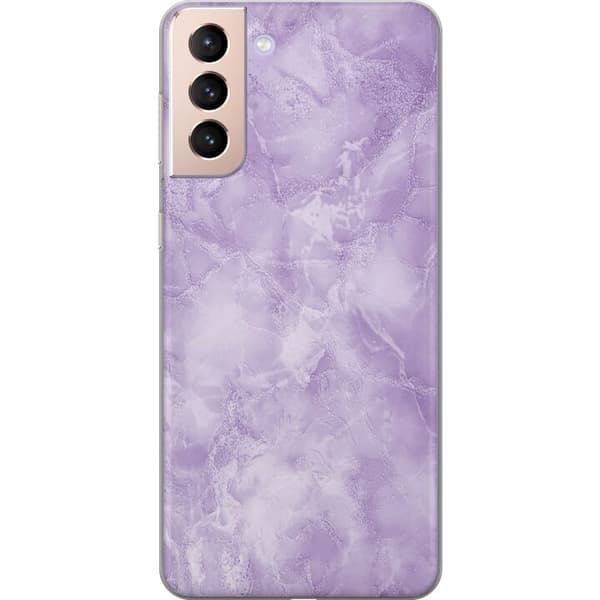 Kompatibel Mobilcover til Samsung Galaxy S21 Lilla marmor
