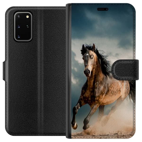 Kompatibelt Plånboksfodral till Samsung Galaxy S20+ Springande Häst
