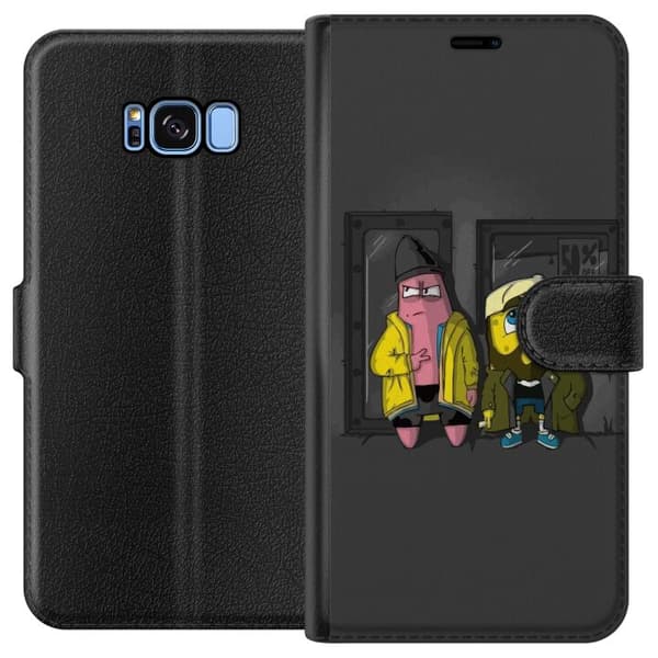 Kompatibelt Plånboksfodral till Samsung Galaxy S8 Spongebob