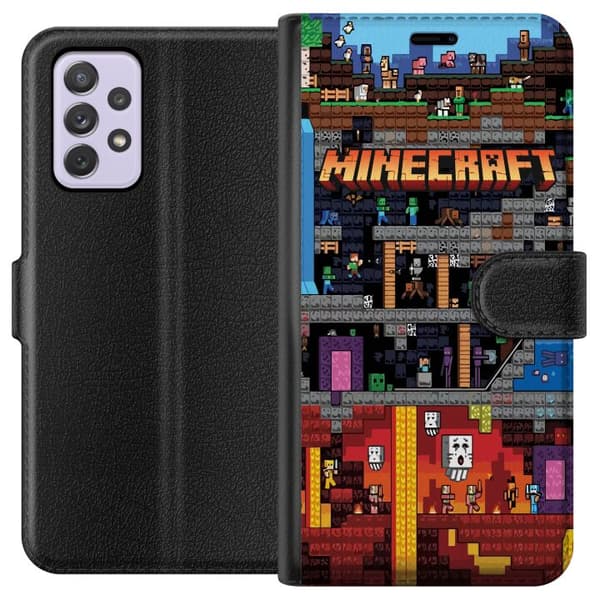 Kompatibelt Lommeboketui til Samsung Galaxy A52s 5G Minecraft