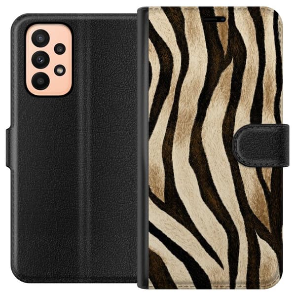 Kompatibelt Plånboksfodral till Samsung Galaxy A23 Zebra Muse