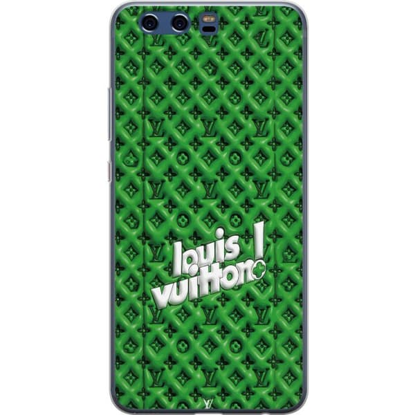 Kompatibelt Mobildeksel til Huawei P10 Grønt luksusmønster med monogram