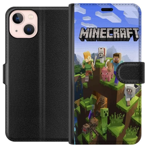 Kompatibelt Plånboksfodral till Apple iPhone 13 mini Minecraft
