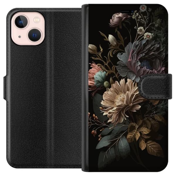Kompatibelt Plånboksfodral till Apple iPhone 13 mini Blommor