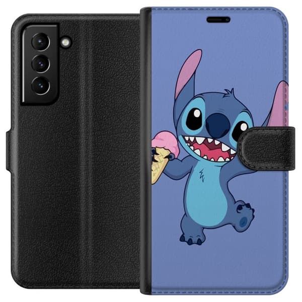 Kompatibelt Lommeboketui til Samsung Galaxy S21+ 5G Glad Stitch