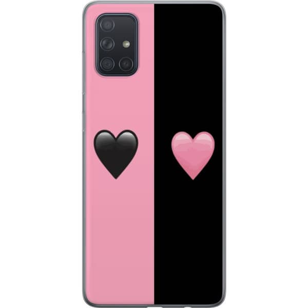 Kompatibelt Mobildeksel til Samsung Galaxy A71 Hjertene