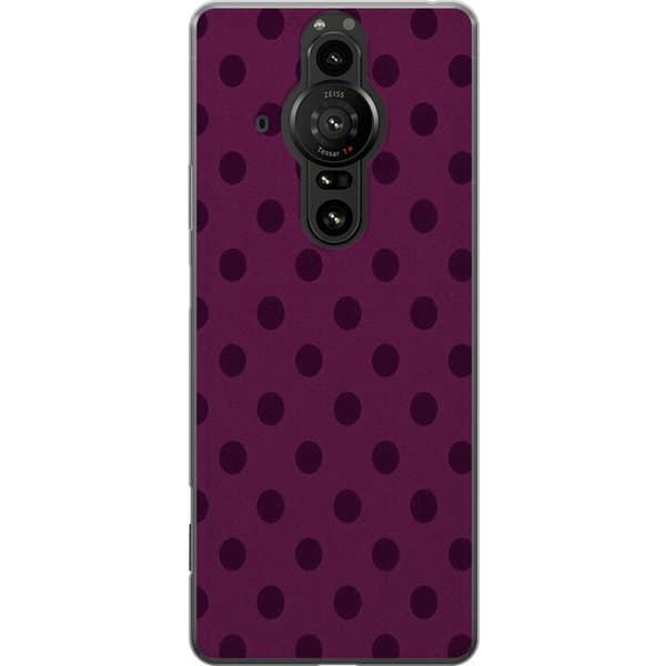 Kompatibelt Mobildeksel til Sony Xperia Pro-I Plommeprikker