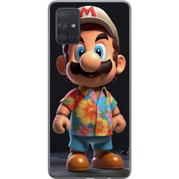 Kompatibelt Mobilskal till Samsung Galaxy A71 Super Mario