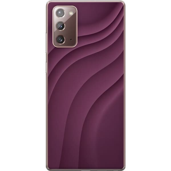Kompatibelt Mobilskal till Samsung Galaxy Note20 Plum Motion
